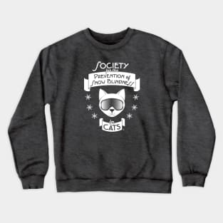 Society for the Prevention of Snow Blindness in Cats Crewneck Sweatshirt